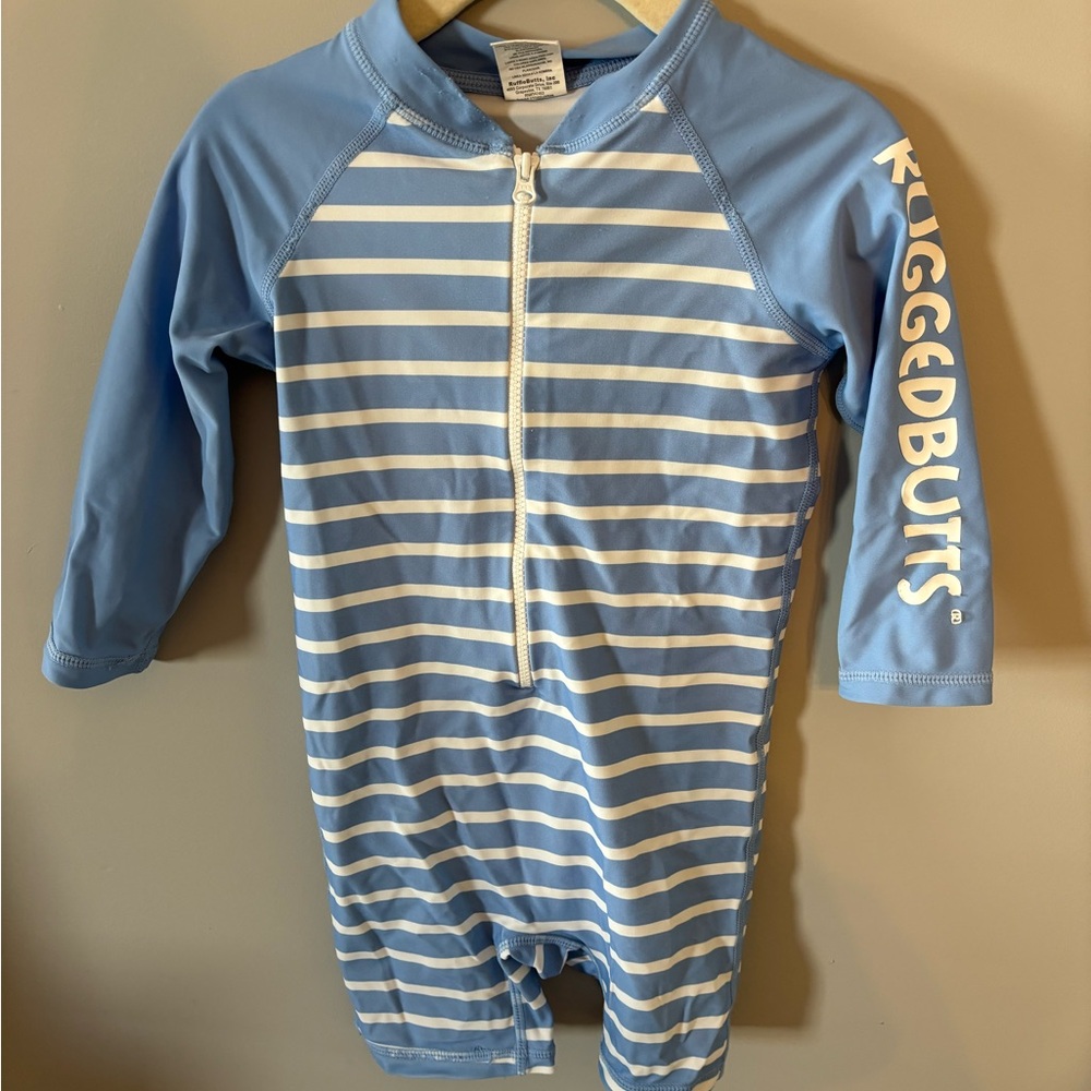 RashGuard for toddlers. / 18-24M / Blue & White stripe